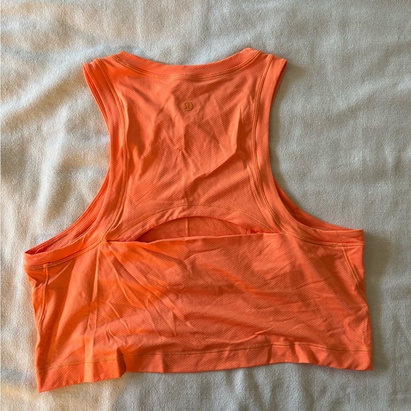 Women's Orange Sleeveless Top - Picture 2 of 2